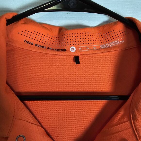 Tiger‎ Woods Collection Nike Dri-Fit Polo-Orange-Men's XL - Picture 2 of 8